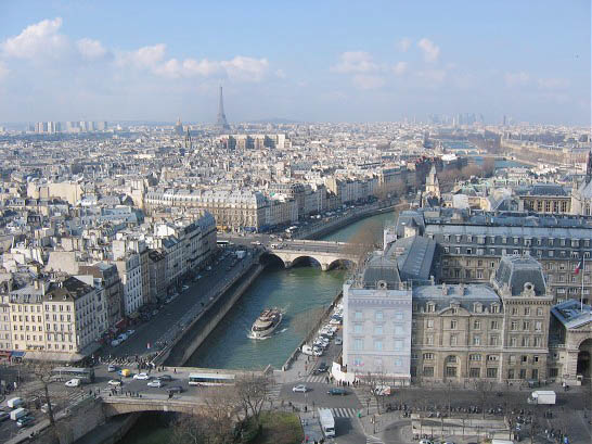 Париж, фото с собора Нотр Дам