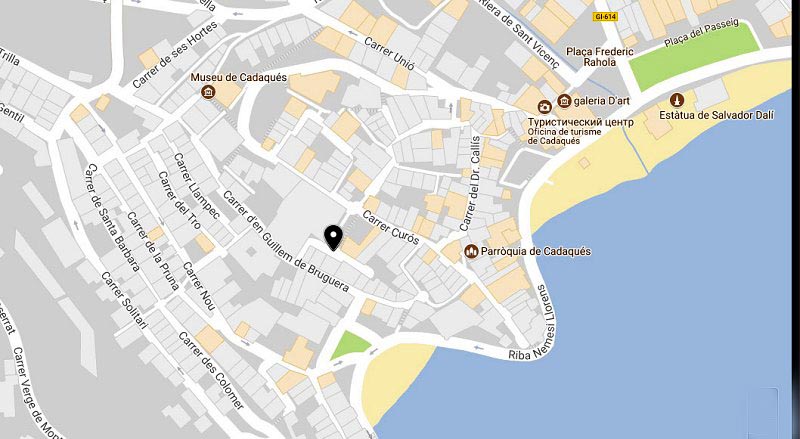 Кадакес на Google-карте