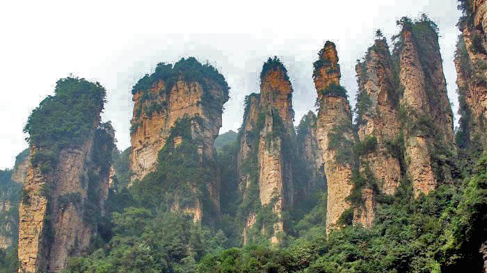скалы Чжанцзяцзе