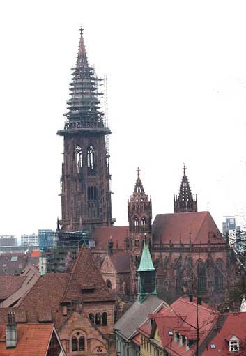 Фрайбургский собор, фото с Шварцвальда