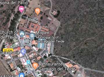 карта центра Santiago Del Teide