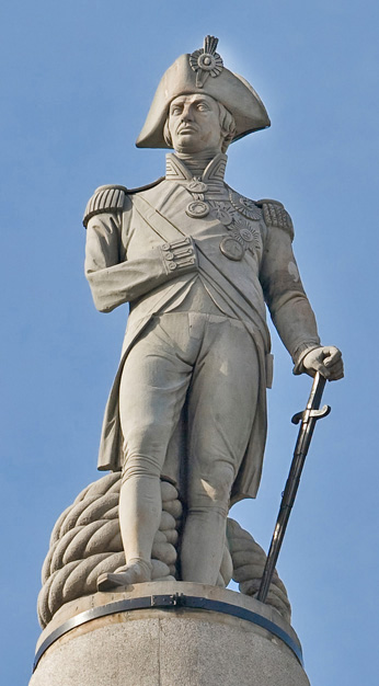Статуя Горацио Нельсона в Лондоне