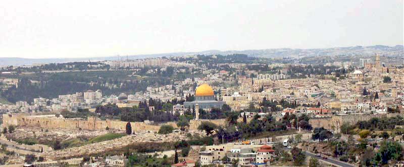 Вид Иерусалим со смотровой площадки