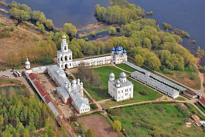 Юрьев монастырь - вид с воздуха