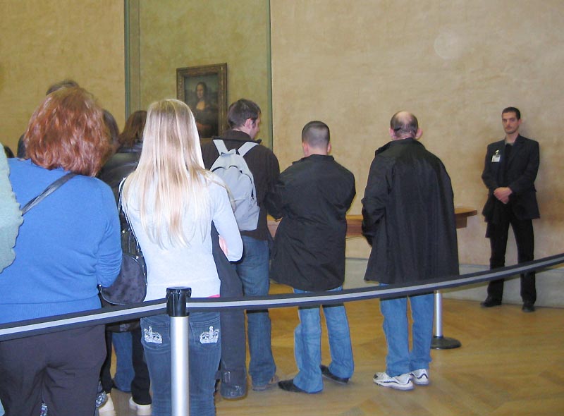 зал с портретом Мона Лиза
