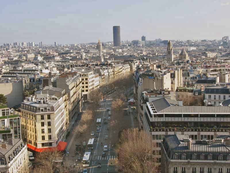 панорама Парижа