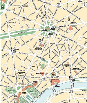 Фрагмент карты Парижа