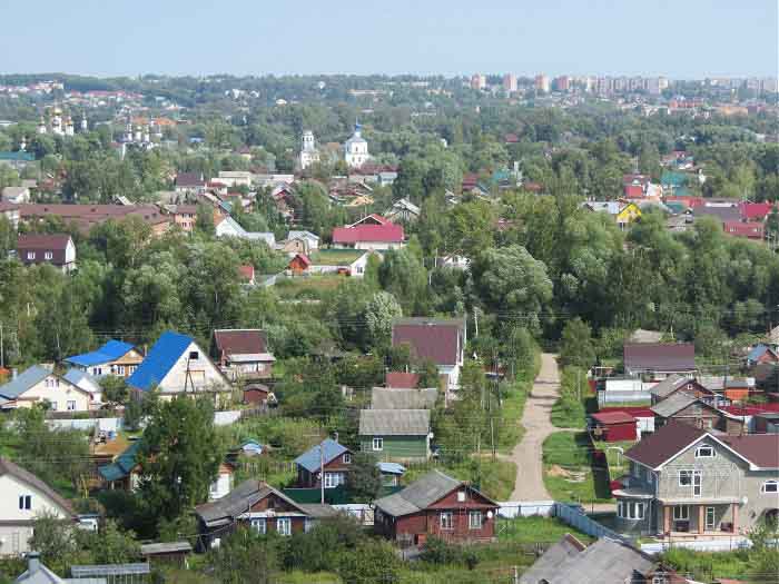 Панорама исторической части Переславль Залесского