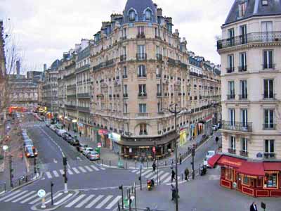 улицы и площадь в центре Парижа