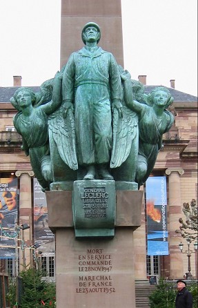 Страсбург, памятник генералу Леклерку