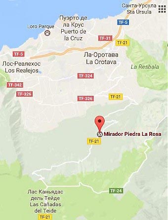 карта - Piedra La Rosa и Пуэрте де ла Крус