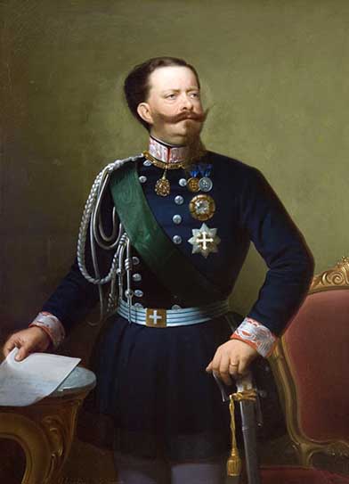 портрет короля Виктора Эммануила